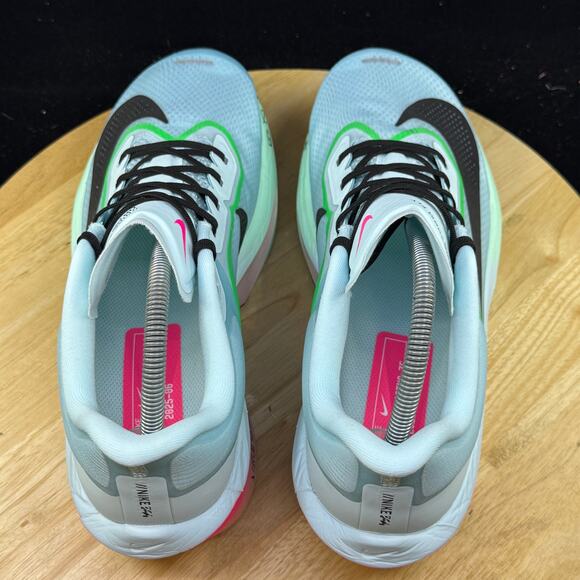 Mens Size 9.5 Nike Zoom Fly 6 Glacier Ice Blue Green Running Shoes FN8454 402 - Picture 9 of 10